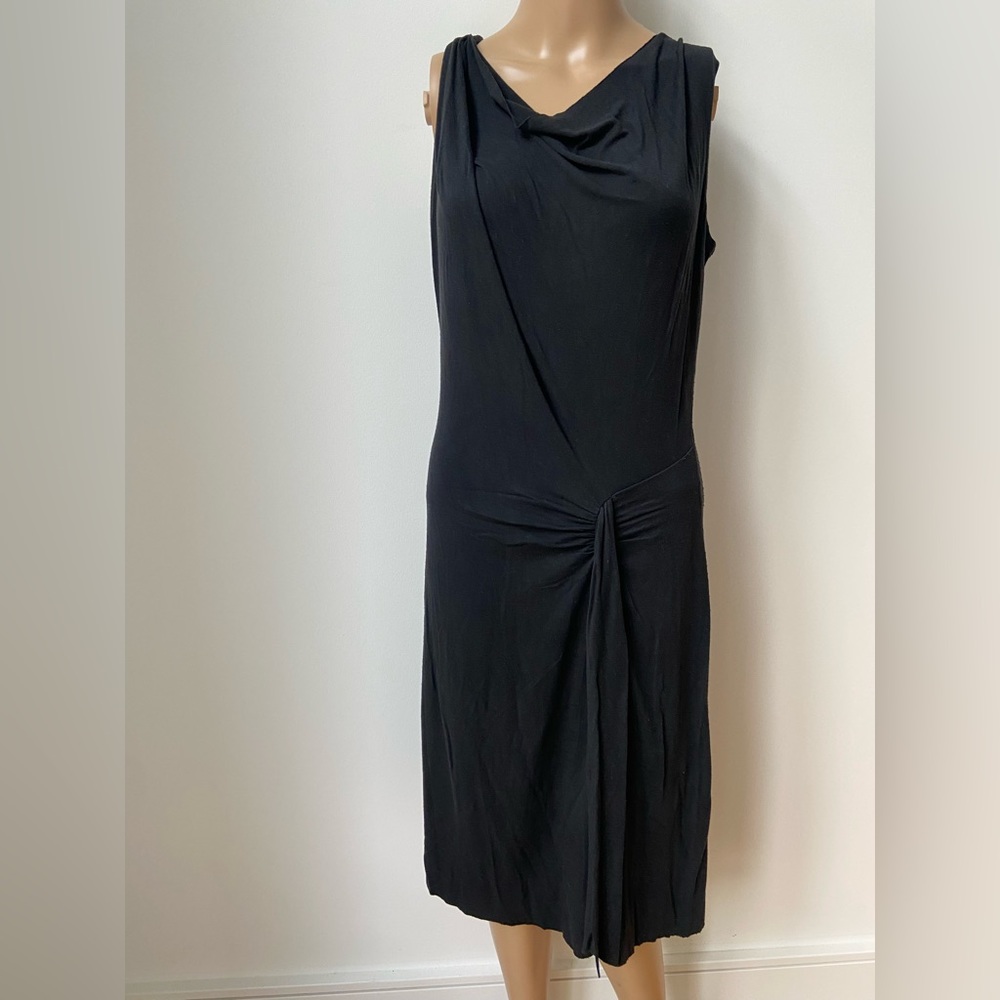 Lori Michaels black midi dress